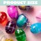 16 Pcs Prefilled Easter Eggs with Crystal Galaxy Slime and Confetti Accessories